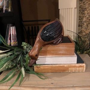Mandalay Hand Carved Wooden Duck.